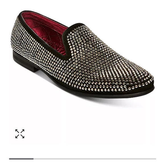 New without box Steve Madden Men's Caviar Rhinestone Slipper Loafer Size 7.5 - Picture 4 of 13